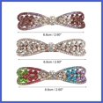 thumbnail image 4 of Vocoste Hair Barrettes for Women Hair Clips Sparkly Hairpin White Multicolor Purple 3 Pcs, 4 of 7