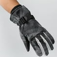 thumbnail image 2 of GHSOHS Gloves Ski Gloves Cotton Men's and Women's Winter Cold Proof Thickened Warm Screen Non Slip Waterproof Gloves Thick Thermal Snow Driving Gloves Winter Grey Finger Gloves Mittens, 2 of 3
