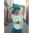 thumbnail image 2 of Wish You A Happy St Patricks Day T-Shirt Women -Image by Shutterstock, Female Large, 2 of 4
