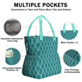 thumbnail image 3 of Boho Bohemia Geometric Line Art Drawstring Lunch Bag Women - Drawstring Lunch Bag Insulated for Work Office - Stain-Resistant Large Lunchbags for Women with Multi-Pockets, 3 of 6