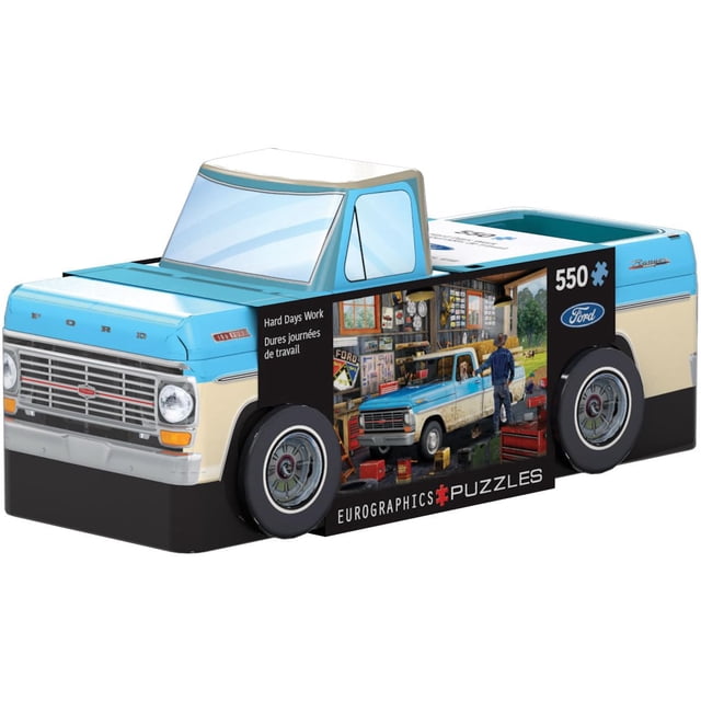Lata Puzzle EuroGraphics para camioneta, 13 x 19 cm, con póster