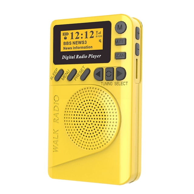 Radio digital de bolsillo DAB Radio digital mini DAB + con reproductor de MP3 Radio FM Pan MABOTO Equipo de radio