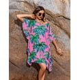 thumbnail image 6 of Ekouaer Women' Swimsuit Coverup Chiffon Floral Bathing Suit Cover Up Ruffled Summer Beachwear Bikini Coverups, 6 of 6