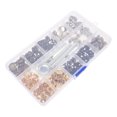 thumbnail image 2 of LOLIPPYY 1 box of Snap Fasteners Crafts Buckle Practical Buckle Kit Wallet Buckles, 2 of 7