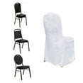thumbnail image 4 of Efavormart White Crinkle Crushed Taffeta Banquet Chair Cover, Reusable Wedding Chair Cover, 4 of 5