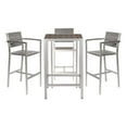 thumbnail image 1 of Pemberly Row 5-Piece Modern Aluminum Bar Set with Arms in Gray, 1 of 3