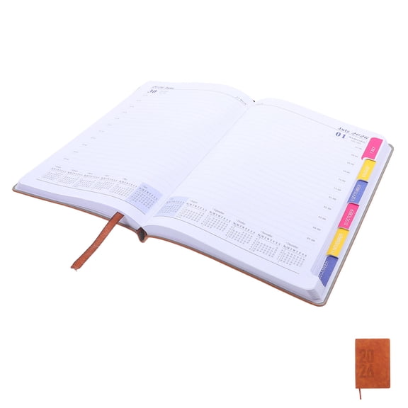 AURARMLET Back to School 2026 Monthly Planner Notebook Soft Cover 1Set For Family And Friends Planning