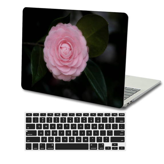 KSK KAISHEK Hard Shell for Old MacBook Air 13" with No Touch No USB-C + Black Keyboard Cover Model: A1369 A1466( Rose series 0761)
