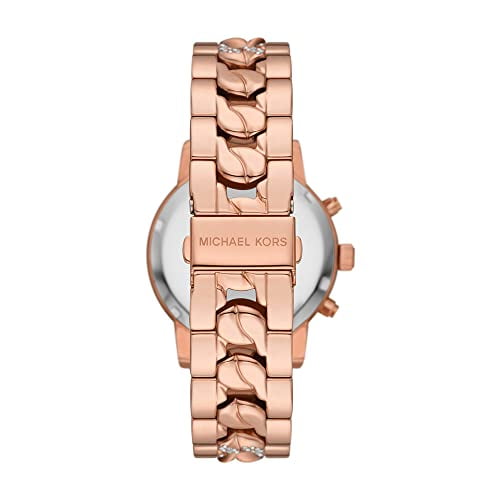 Women s Stainless Steel Rose Gold tone Dial Watch Michael Kors