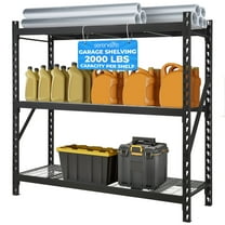 SereneLife 3-Tier Metal Garage Shelving