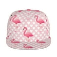 thumbnail image 2 of Balery Baseball Cap Flat Bill Hats for Men Adjustable Size for Running Workouts and Outdoor Activities All Seasons Dad Hat(Cute Flamingo with Heart ), 2 of 9