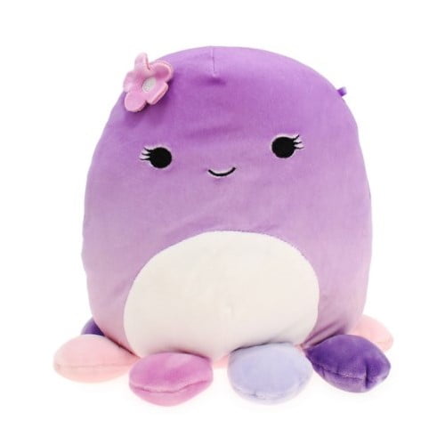 VIOLET Purple Octopus with Flower 