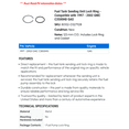 thumbnail image 2 of Fuel Tank Sending Unit Lock Ring - Compatible with 1997 - 2002 GMC C3500HD GAS 1998 1999 2000 2001, 2 of 2