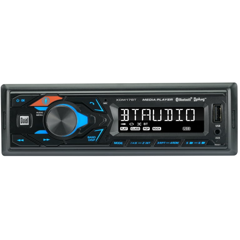 Dual, Car Stereo, XD172SPK2, Single DIN with Bluetooth and