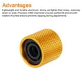 thumbnail image 4 of Uxcell Guitar Knobs Volume/Tone Control CNC Machined Knurled Design Gold 4, 4 of 6