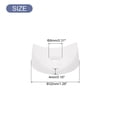 thumbnail image 2 of 16 Pcs Rondelles en Plastique, 8mm x 32mm x 4mm Blanc PE Concave Entretoise Machine Fixation Tube Rond, 2 of 5