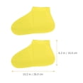 thumbnail image 2 of IDEANATEGRATE 2 Pares De Cubrezapatos Convenientes De Látex Amarillo Impermeables Para Proteger Lluvia, 2 of 8