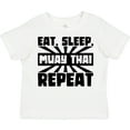 thumbnail image 3 of Inktastic Eat, Sleep, Muay Thai, Repeat Boys or Girls Toddler T-Shirt, 3 of 5