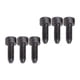 thumbnail image 4 of 6 tornillos de hierro para guitarra eléctrica, piezas de repuesto para puente de trémolo de doble bloqueo Negro, 4 of 8