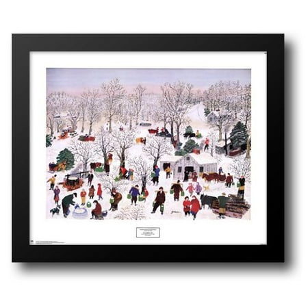 - Sugaring Off, 1955 33x27 Framed Art Print by Robertson Moses (Grandma Moses), Anna Mary