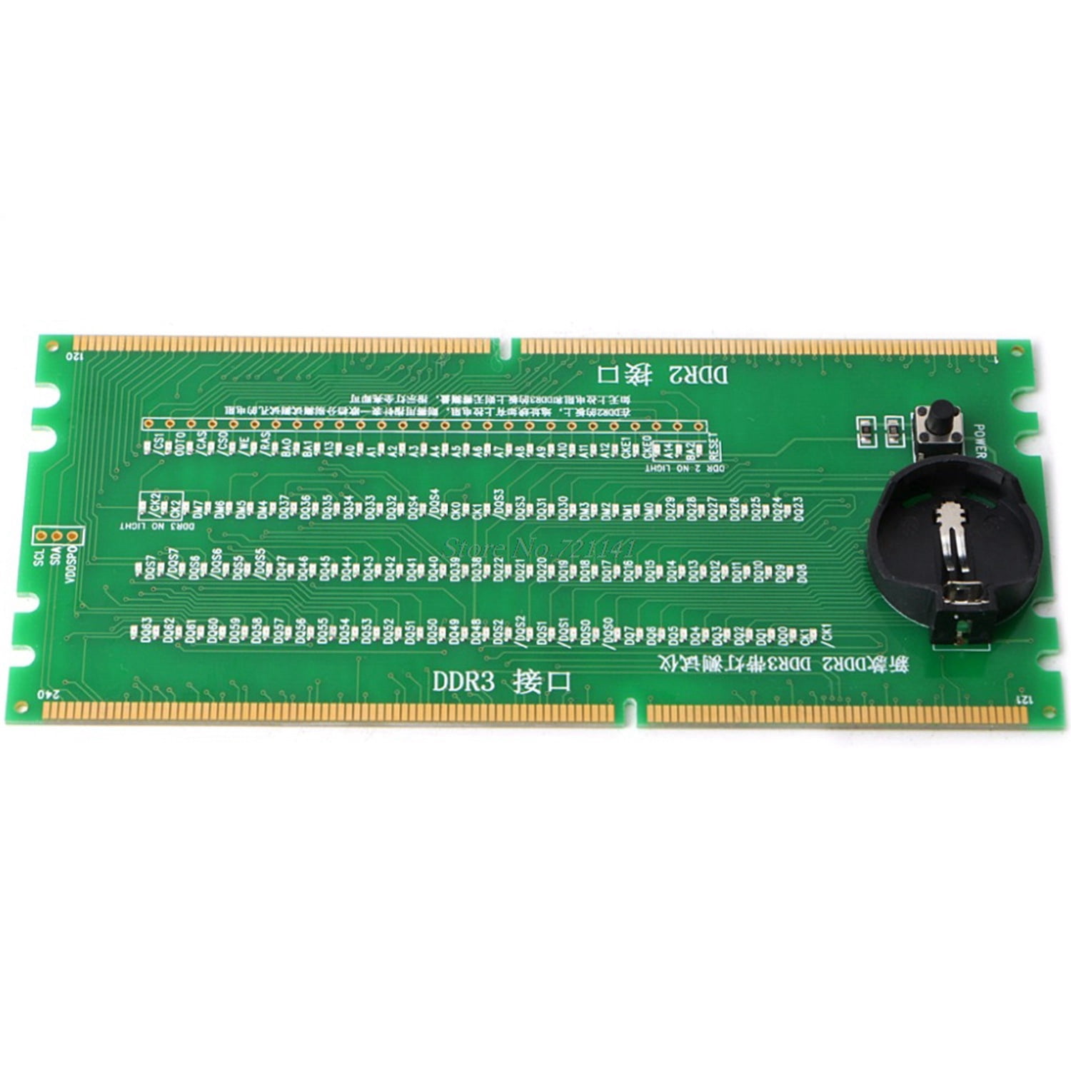 1 Pcs DDR2 and DDR3 2 in 1 Illuminated Tester with Light & 1 Pcs DDR4 Test Card LED Motherboard Repair Analyzer Tester