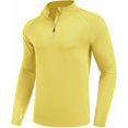 thumbnail image 1 of AIR-Quarter Zip Pullover Men UPF 50+ Workout Shirts Long Sleeve Rash Guard Quick Dry Athletic Shirts for Running Hiking, 1 of 4