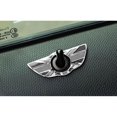 thumbnail image 6 of Union Jack Style Wing Emblem Rings For Mini Cooper R60 Countryman R61 Paceman Door Lock Knobs, Black/Grey UK Flag Design, 6 of 9