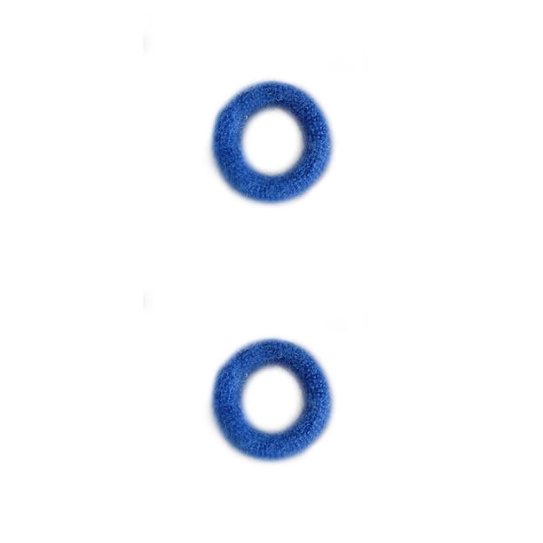 sweethay 10 Uds. De bandas para el pelo, adornos elásticos gruesos, soporte de cola de caballo escolar sin enganches multicolor para mujer, Azul 2Conjunto