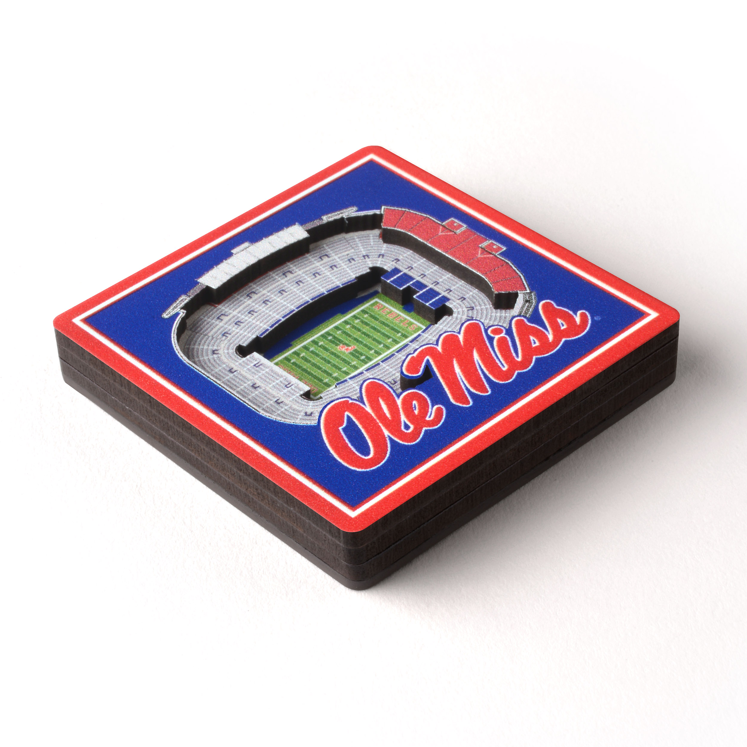 YouTheFan NCAA Mississippi Rebels 3D StadiumView Magnet
