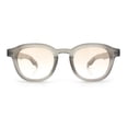 thumbnail image 5 of Normcore Hipster Fashion Beveled Round Horn Rim Plastic Sunglasses Grey - Beige, 5 of 8