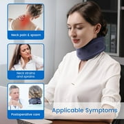 Velpeau Neck Brace, Soft Foam Cervical Collar for Sleeping, for Neck Pain and Support,Neck Support Collar for Travel, Nap, Relief of Neck Cervical Spine Pressure(Blue, Enhanced Version, XL:4)