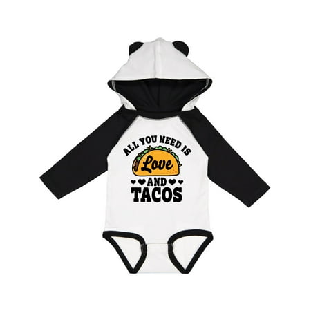 

Inktastic Valentine s Day All You Need is Love and Tacos Gift Baby Boy or Baby Girl Long Sleeve Bodysuit