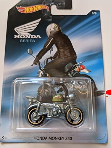 Mini Bicicleta Honda Monkey Z50 Hot Wheels Cromada con Asiento