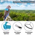 thumbnail image 2 of Entrenamiento de vuelo de cuerda para ajustar el kit de cuerda de arnés de pájaros y arnés de animales de cuerda de nailon (azul monje (L)), 2 of 5