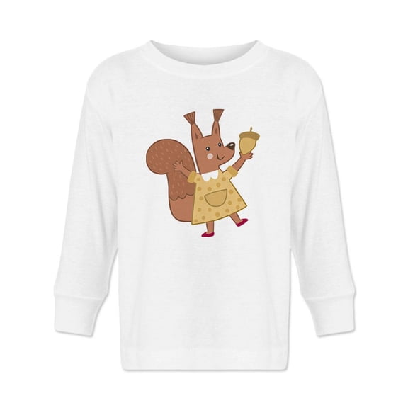 Squirrel Wearing A Dress Long Sleeve Toddler -Image by Shutterstock,  5 Toddler