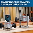 thumbnail image 3 of Enrutador combinado BOSCH MRC23EVSK 15A 2.3HP con cable y estuche, 3 of 7