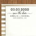 thumbnail image 2 of Printtoo Personalized Black Self Inking Wedding Save The Date Stamp Custom Rubber Stamper-68 x 30 mm, 2 of 6