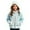 kids hoodies :Light Blue, variant on Girls White Faux Fur Trim Full Zip Hooded Jacket Kangaroo Pocket Soft Warm Winter Casual Outerwear,2-3 Years