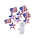 thumbnail image 2 of RKSTN Plastic ambient light Red White Blue Star And Flag Lights Battery Operated USA Flag Patriotic Decorations For Indoor Outdoor Memorial Day 4th Of July Independence Day, 2 of 6