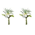 thumbnail image 4 of Vickerman 14'' Artificial White Peony Bouquet, Pack of 2, 4 of 8