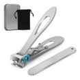 thumbnail image 1 of Nail Clipper for Thick Nail,15mm Wide Jaw Opening Oversized Stainless Steel Toenail Cutter with Nail File,Extra Large Fingernail Toenail Clippers ,Sliver, 1 of 9