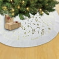 thumbnail image 3 of Temps de vacances 48 pouces blanc VELOURS BRILLANT arbre jupe, 3 of 3