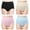 Black/Nude/Pink/Blue, variant on Wirarpa Women's Underwear High Waisted Full Coverage Cotton Briefs 4 Pack(S, Black)