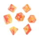 thumbnail image 2 of Conjunto de 7 piezas de dados acrílicos con números poliédricos para juegos de de juegos de casino y mazmorras Rojo amarillo Macarena Dados de juego de mesa, 2 of 8