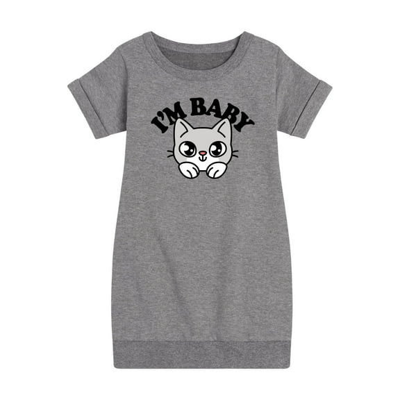 Instant Message - Im Baby Cat - Toddler And Youth Girls Fleece Dress