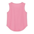 thumbnail image 5 of Gyujnb Girls Casual Sleeveless Solid Color Tank Top for Everyday Wear School and Outdoor Activities Stretchy Round Neck Tee for Kids,Size:4-5 Years, 5 of 6