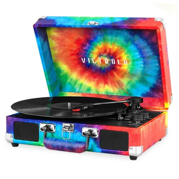 Victrola Journey Bluetooth Suitcase Record Player with 3-speed Turntable
