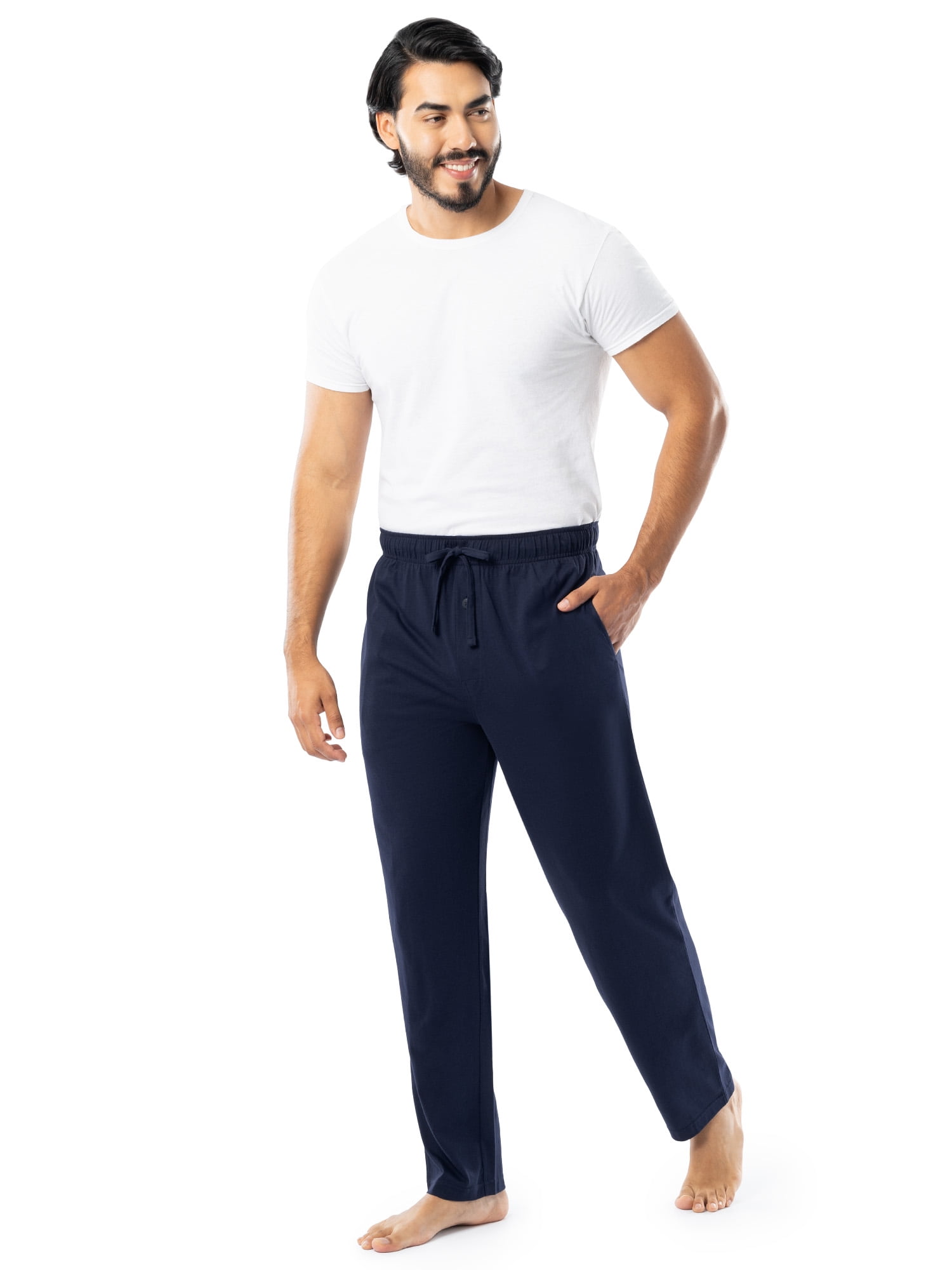 Fruit of the Loom Men's and Big Men's 2-Pack Jersey Knit Sleep Pant, Sizes S-6XL and Tall Sizes