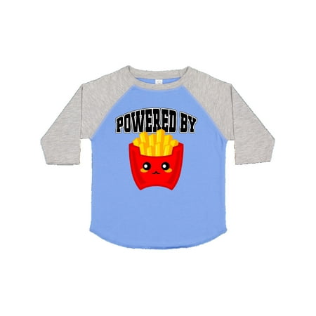 

Inktastic French Fries Powered by Fries Gift Toddler Boy or Toddler Girl T-Shirt