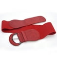 thumbnail image 5 of WHEANG Western Belt Summer Elastic Waist Belt Versatile Decorative Waist Cincher Wide Stretch Belt for Dresses, Coats, Skirts, Fashion Ladies Dress Accessory with Stylish Buckle(Color Red One Size), 5 of 5